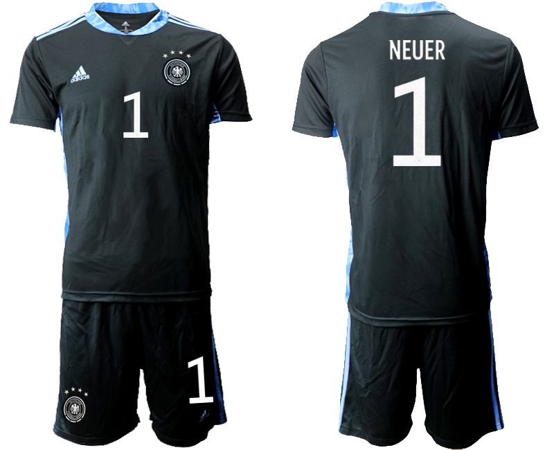 Men 2021 World Cup National Germany black goalkeeper #1 Soccer Jerseys->->Soccer Country Jersey